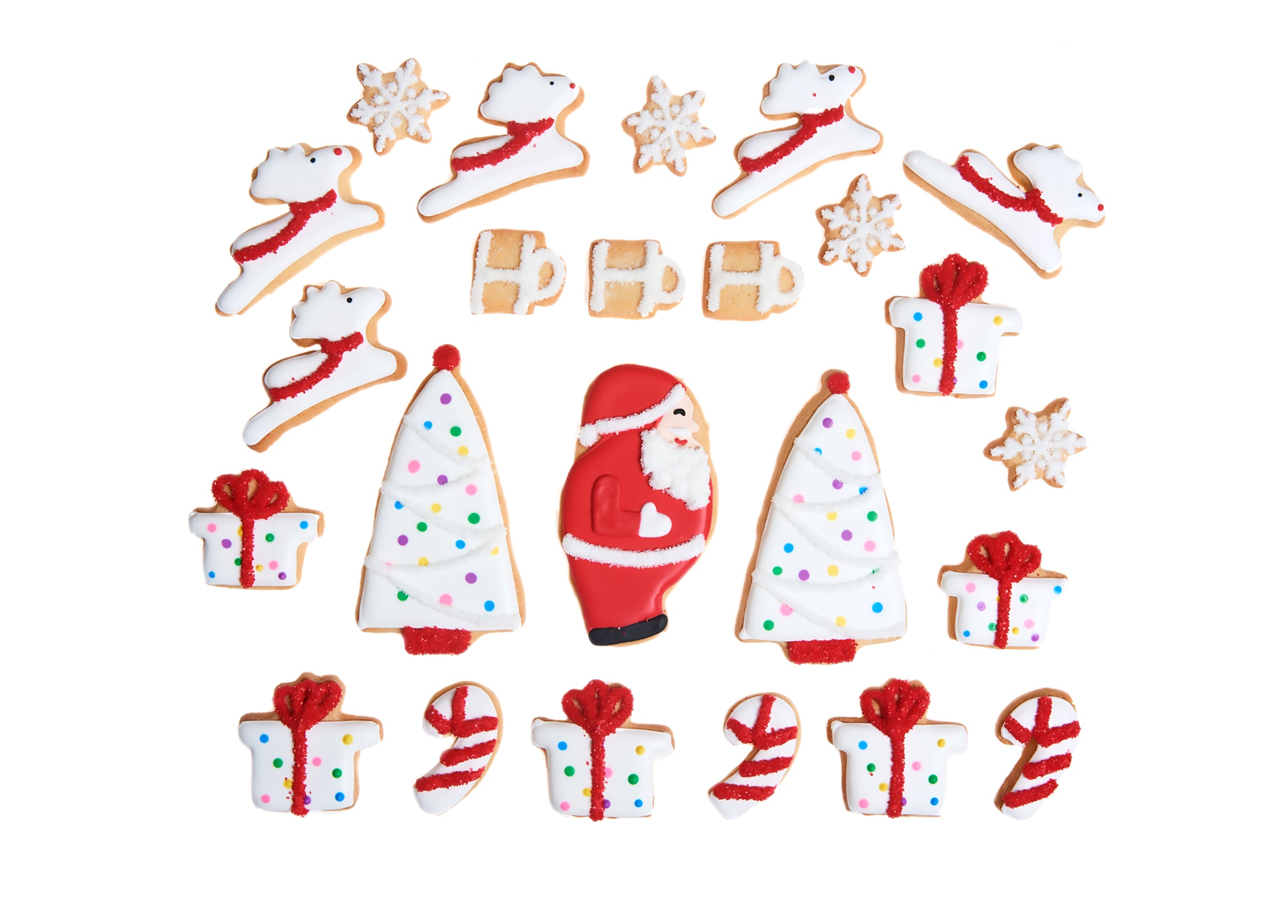 White Christmas Cookie Gift Tin