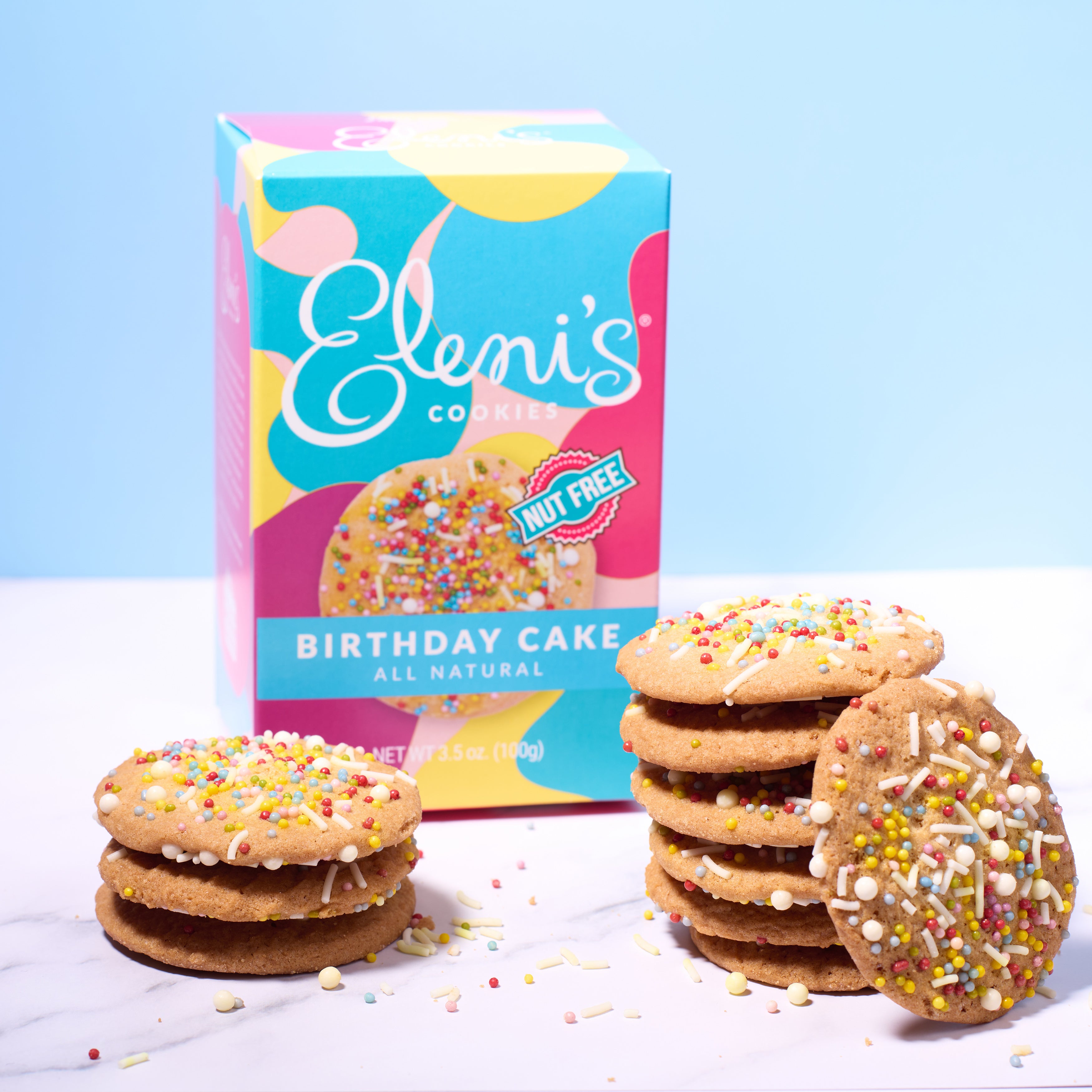 Birthday Cake Crisp Cookie - 6 Pack