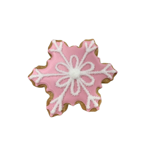 Pink & White Snowflake Party Favor