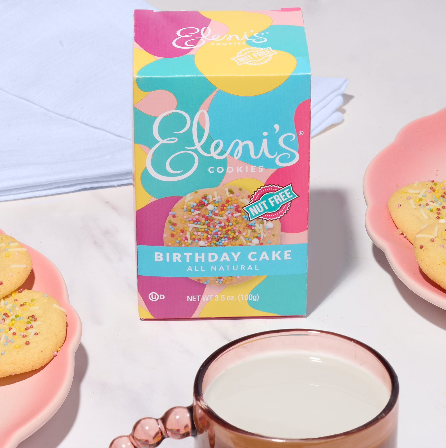 Birthday Cake Crisp Cookie - 6 Pack