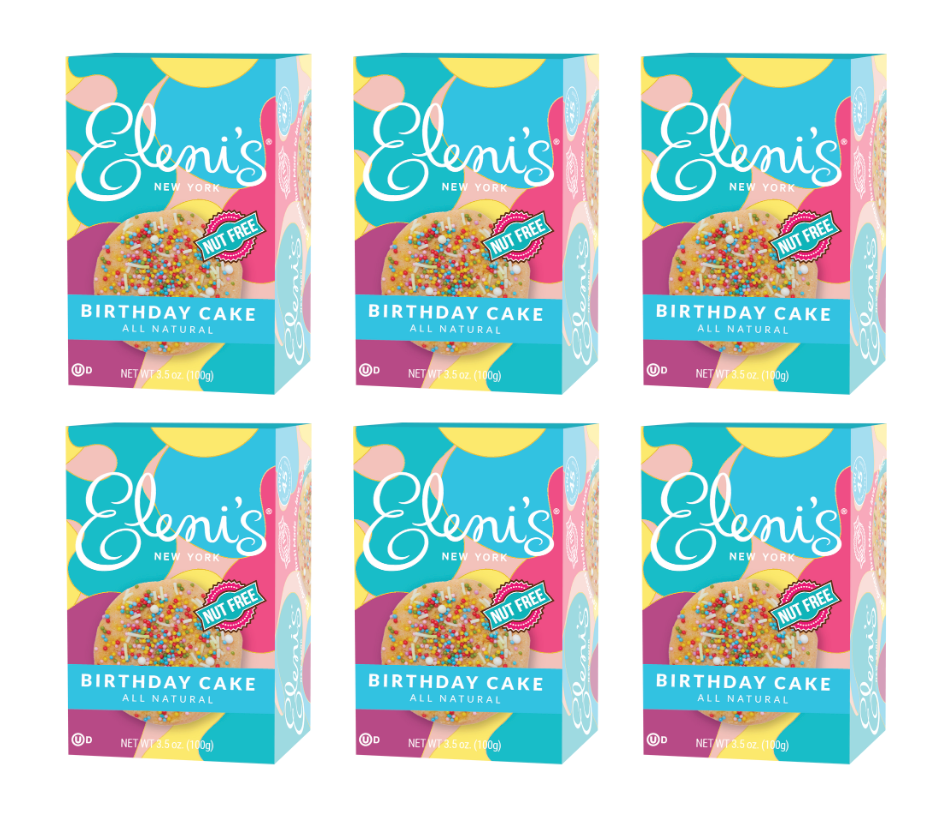 Birthday Cake Crisp Cookie - 6 Pack