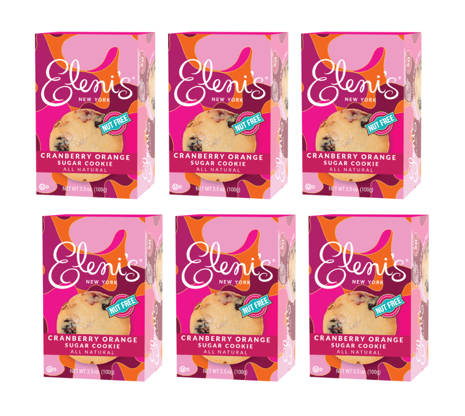 Cranberry Orange Sugar Cookie 6 Pack