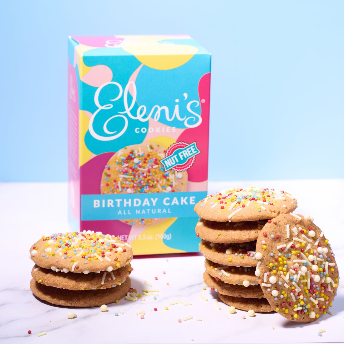 Birthday Cake Crisp Cookie - 6 Pack
