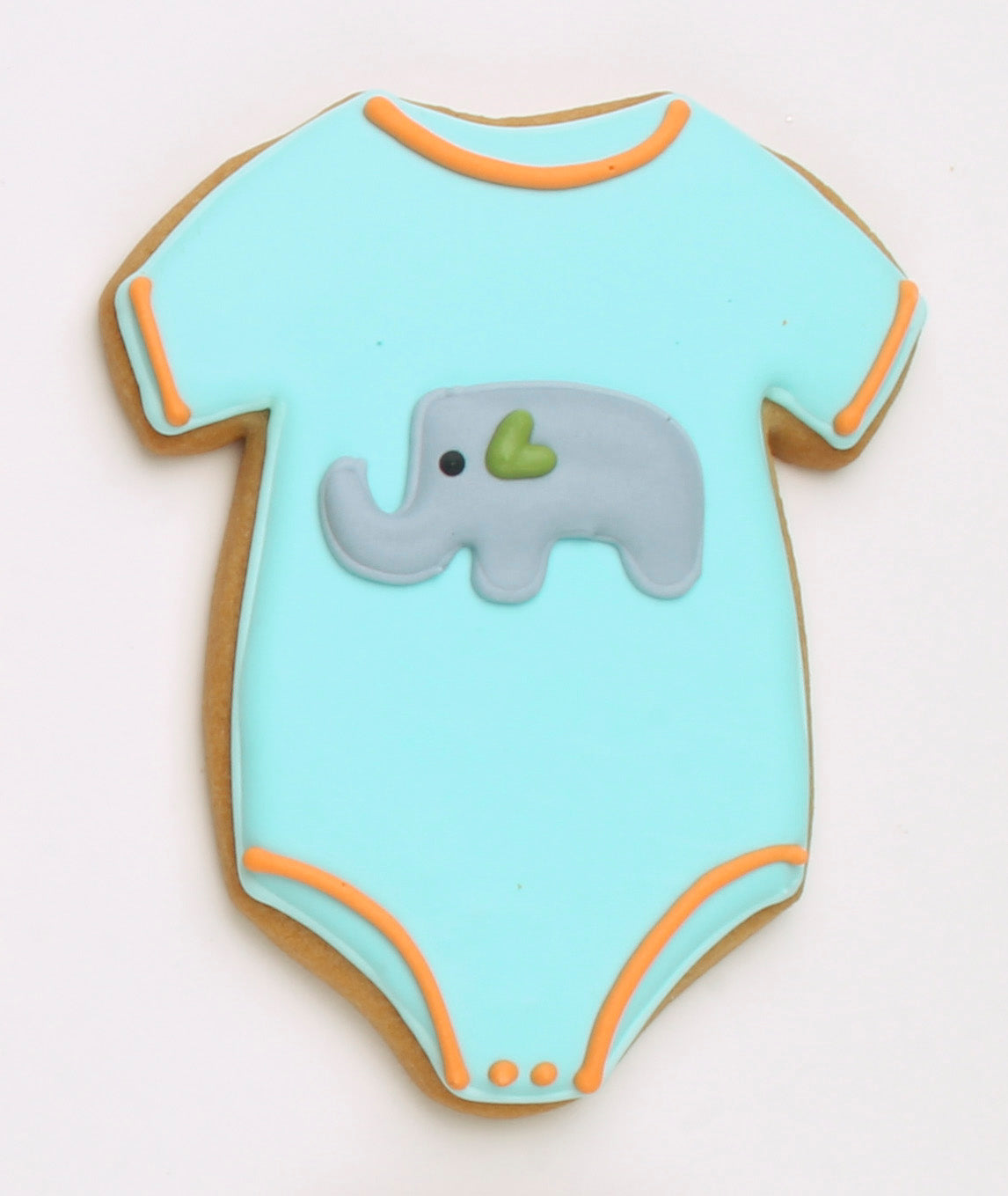 Baby Elephant Onesie Custom Party Favor Cookie