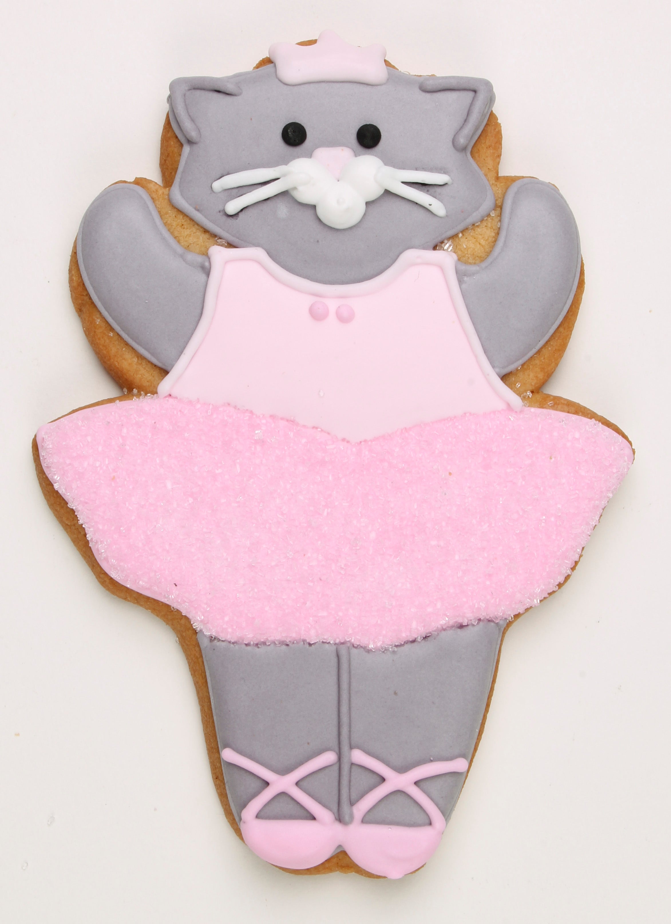 Custom Ballerina Cat Party Favor Cookie