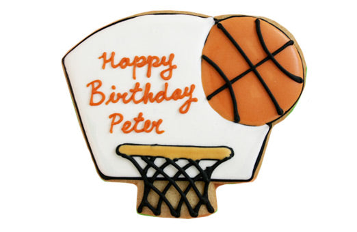 Custom Basketball Party Favor Cookie