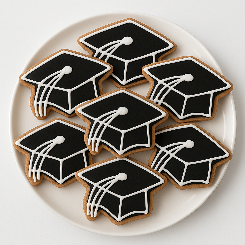 Individually Wrapped Graduation Cap Cookie