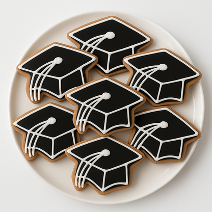 Individually Wrapped Graduation Cap Cookie