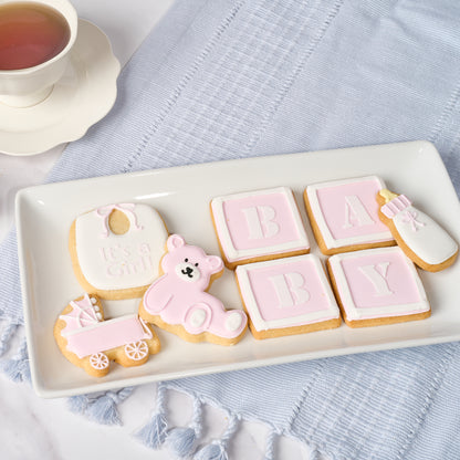 New Baby Girl Cookie Gift Set