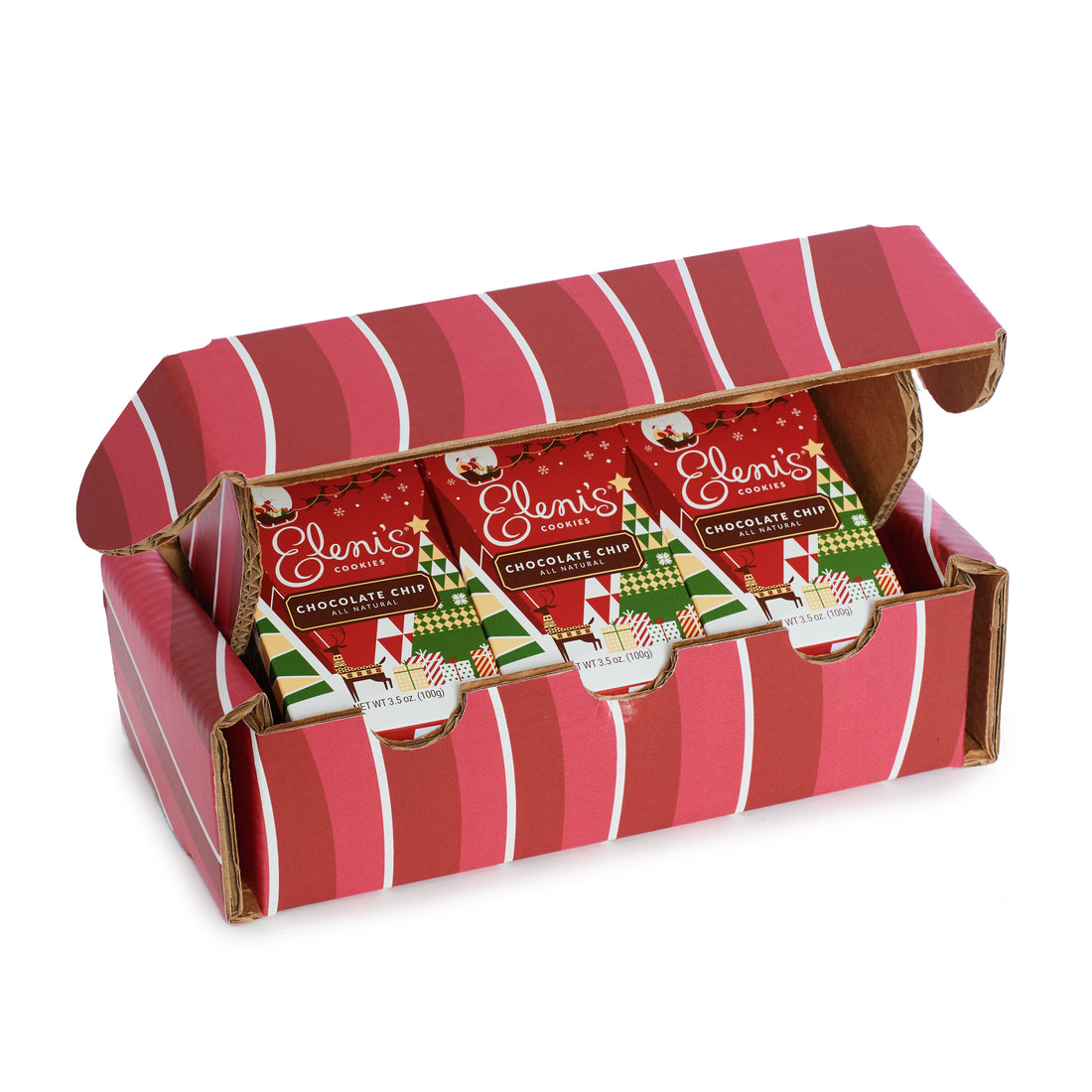 Custom Festive Chocolate Chip Cookie Box Set Party Favor