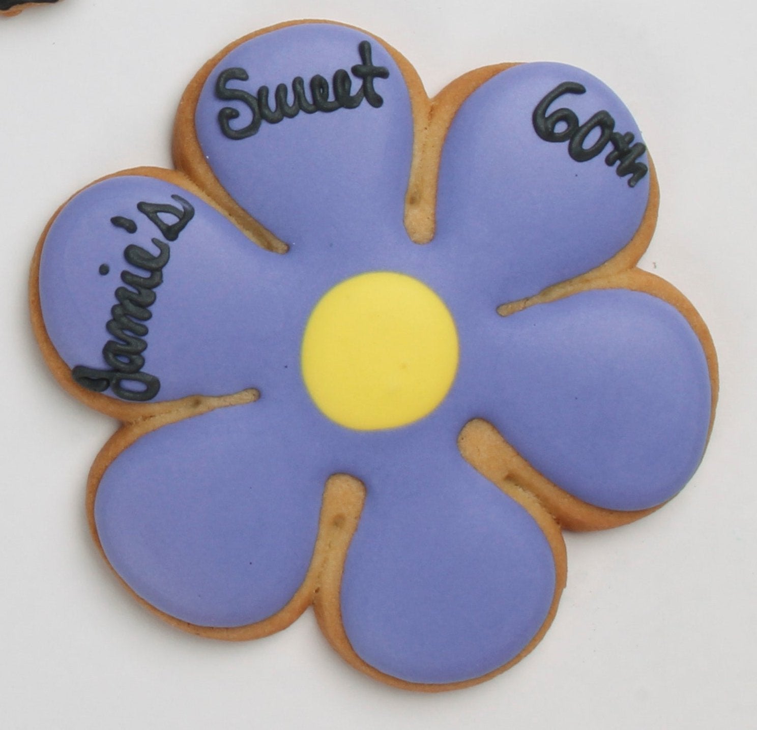 Custom Birthday Flower Party Favor Cookie