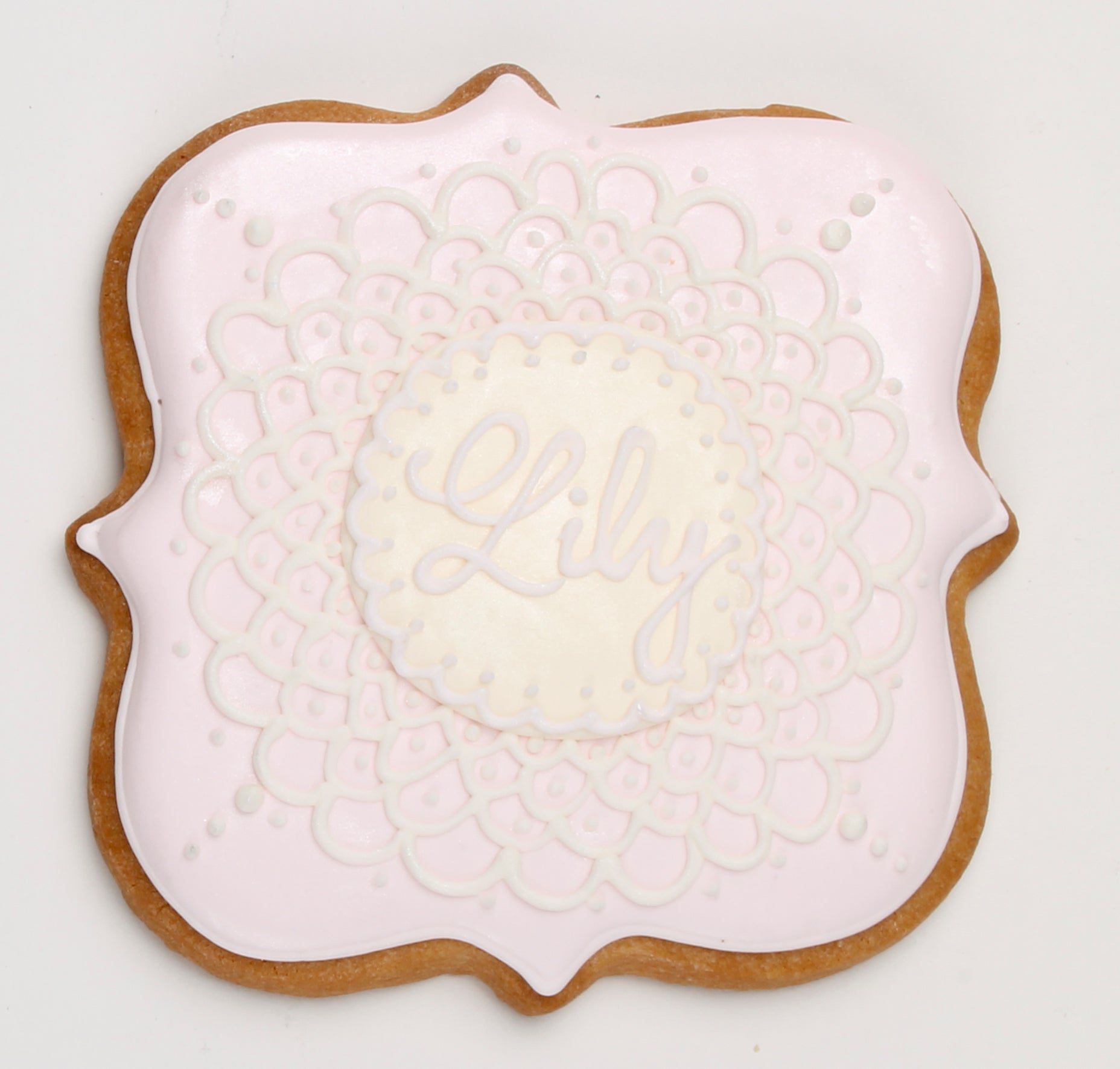 Custom Baptism Party Favor Cookie