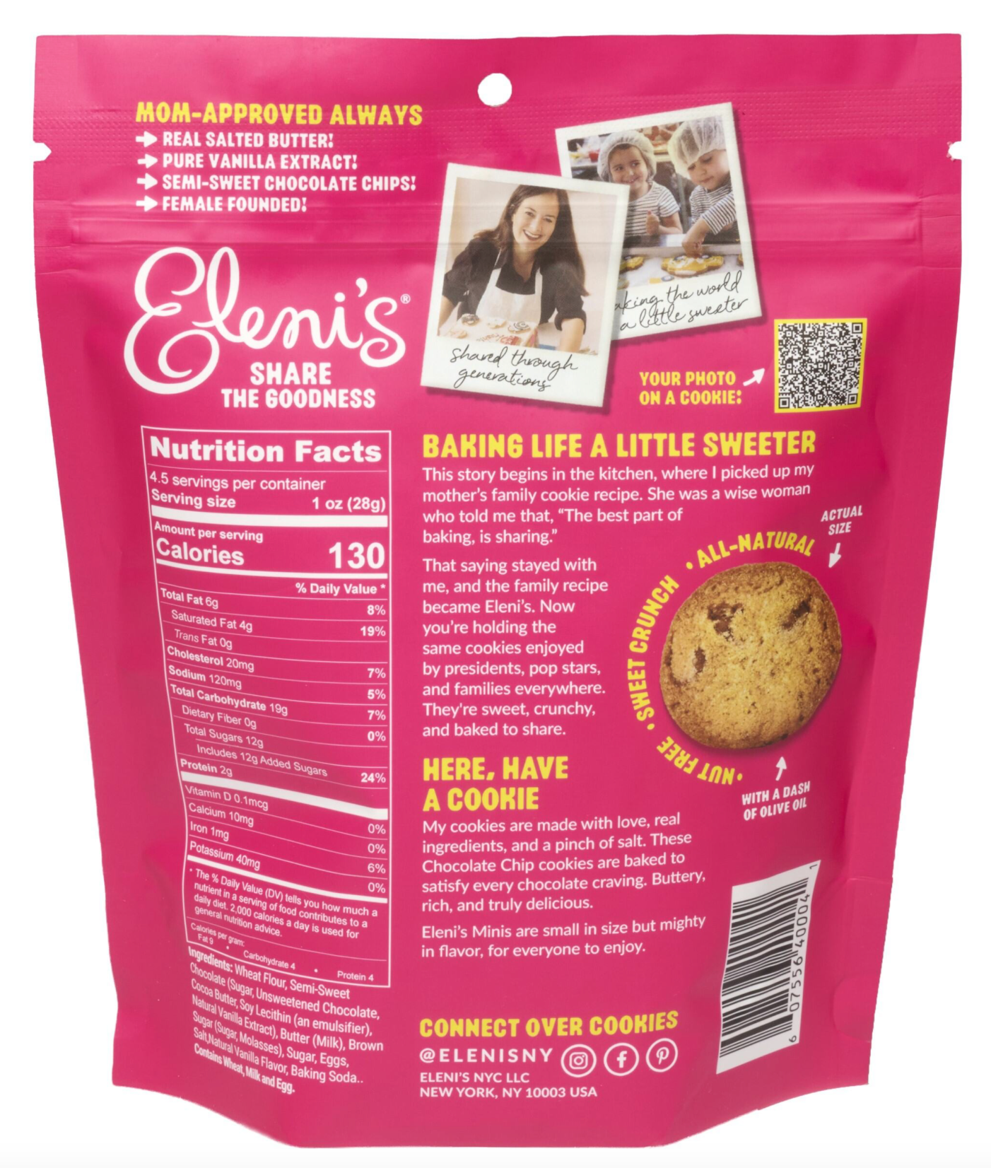 Mini Chocolate Chip Pouch 6 Pack