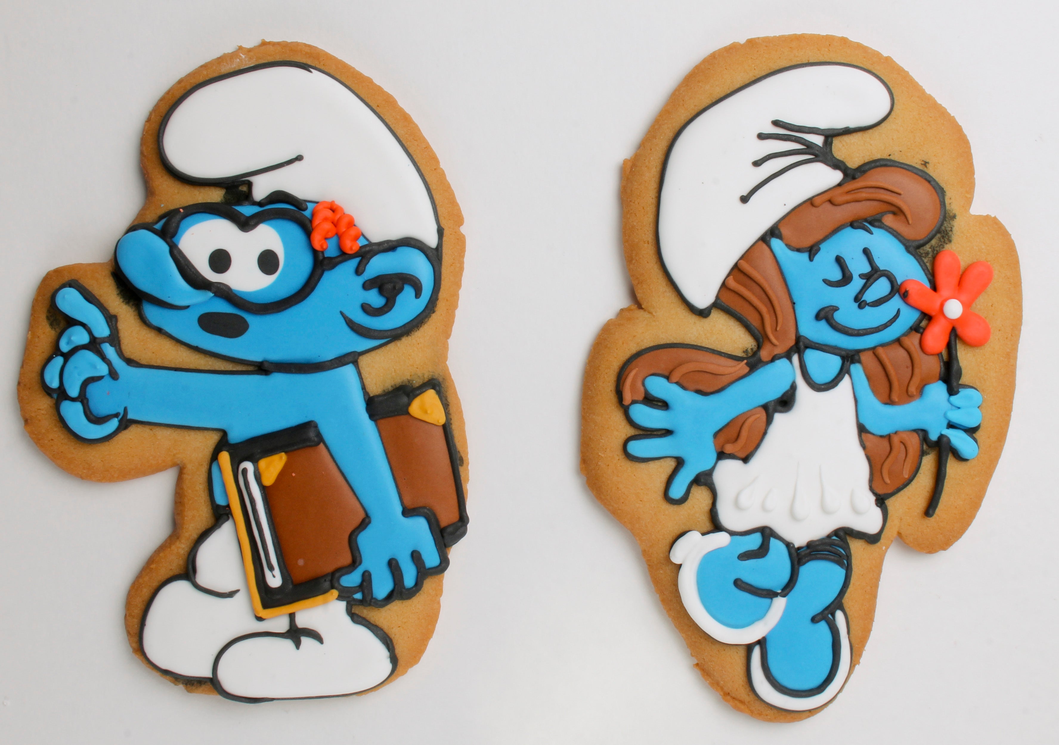 Custom Smurf Party Favor Cookie