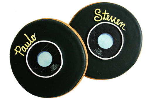 Custom Record Party Favor Cookie