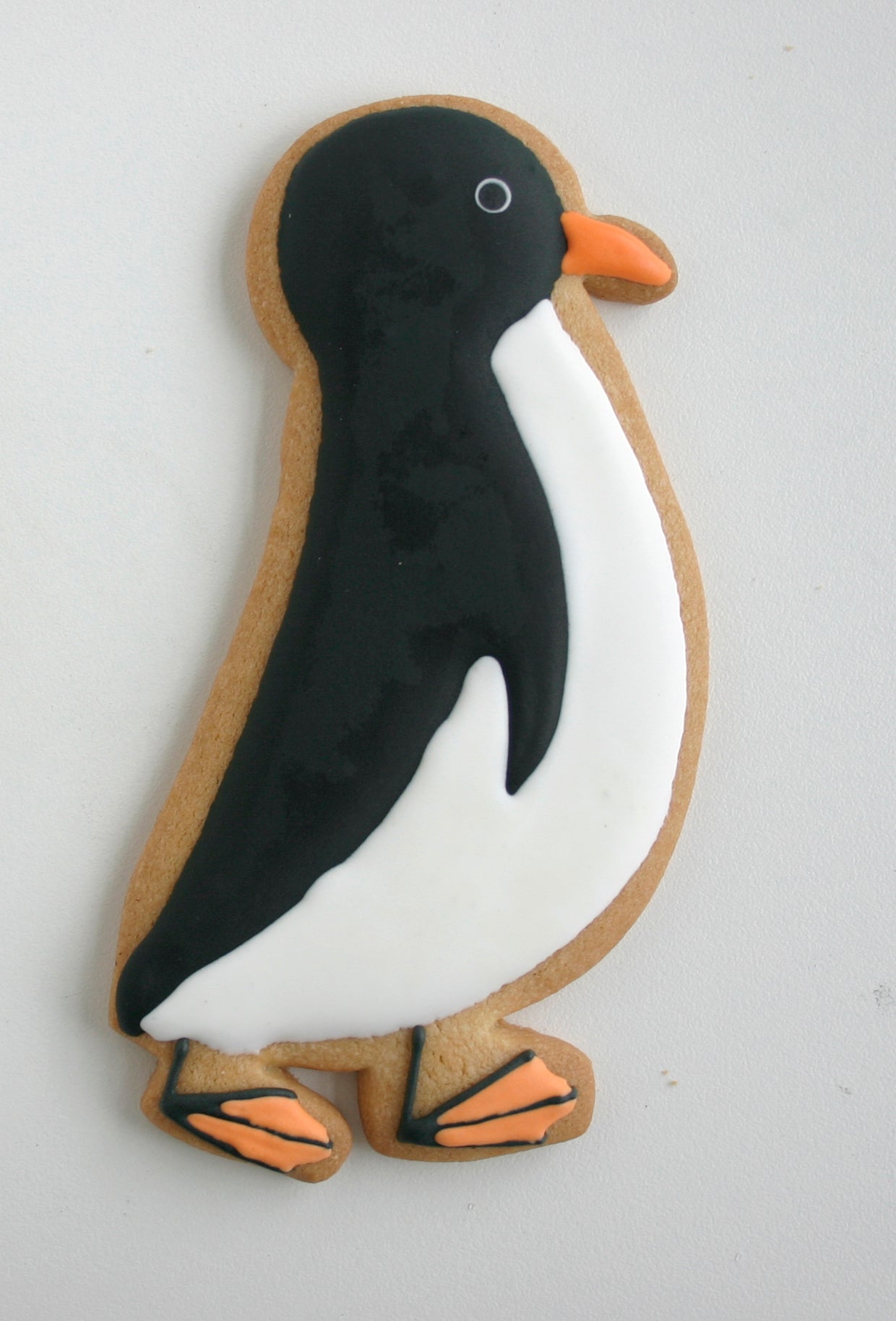 Image of penguin icing cookie